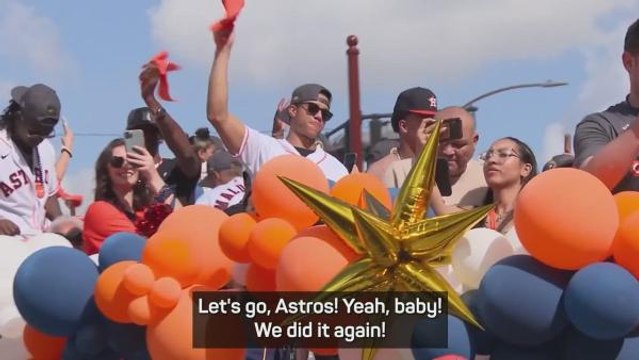 Astros fans pack downtown Houston for World Series parade