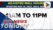 NCR malls to operate from 11am-11pm starting Nov. 14 in anticipation of heavy traffic