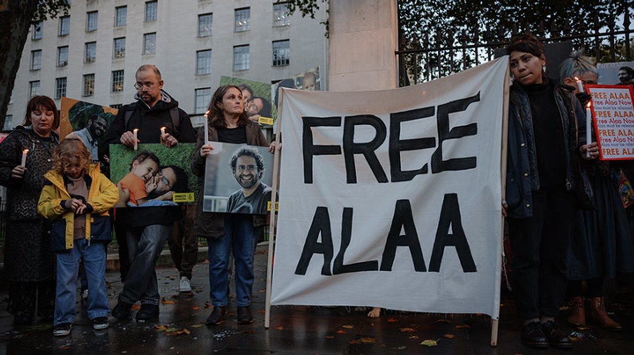 Jailed British-Egyptian activist on hunger strike stops drinking water during Cop27 summit