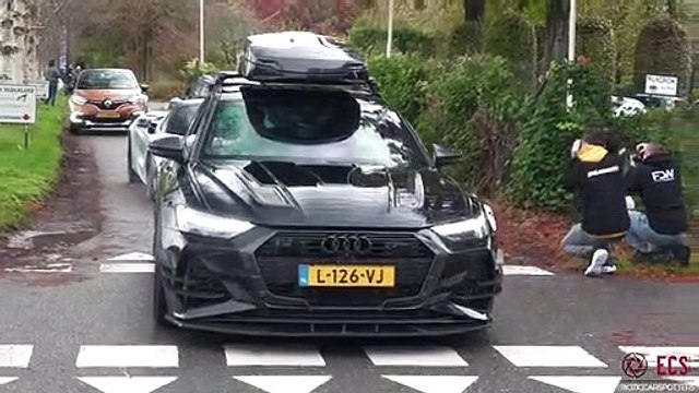 1014HP MMS Power Devision Audi RS6 C8 with Straight Pipes - FAST Accelerations and Revs -