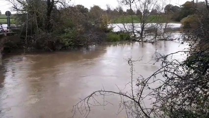 Flooding at Newbridge on the A272 between Billingshurst and Wisborough Green