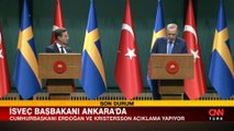 İsveç Başbakanı Türkiye'de! Cumhurbaşkanı Erdoğan'dan önemli açıklamalar