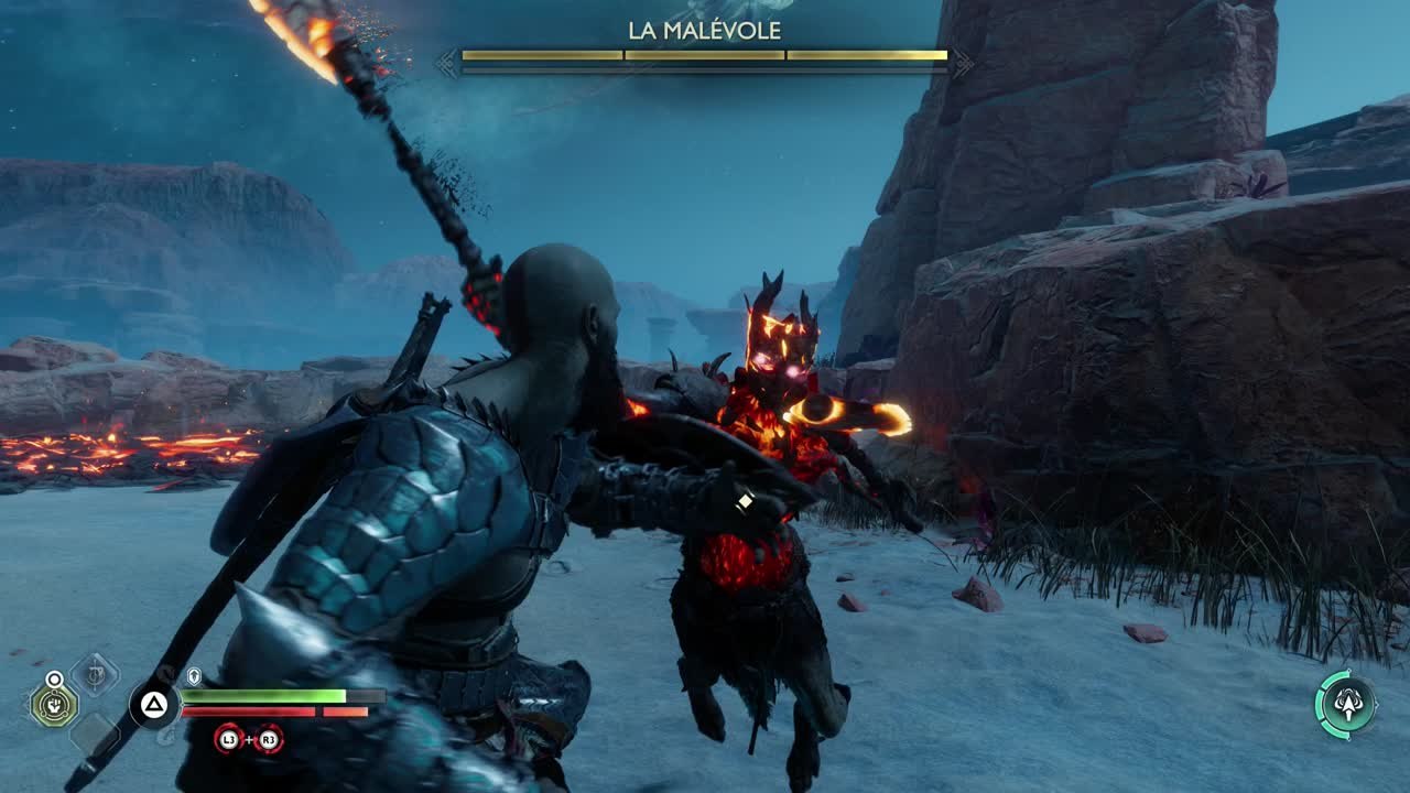 God of War Ragnarok : Boss La Malévole (Terres brûlées)