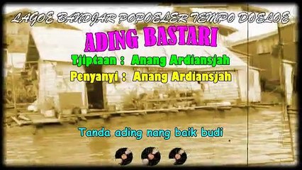 Classical Banjar Song 'Ading Bastari'