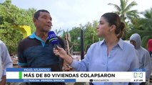 Más de 80 viviendas colapsaron por lluvias en Piojó, Atlántico