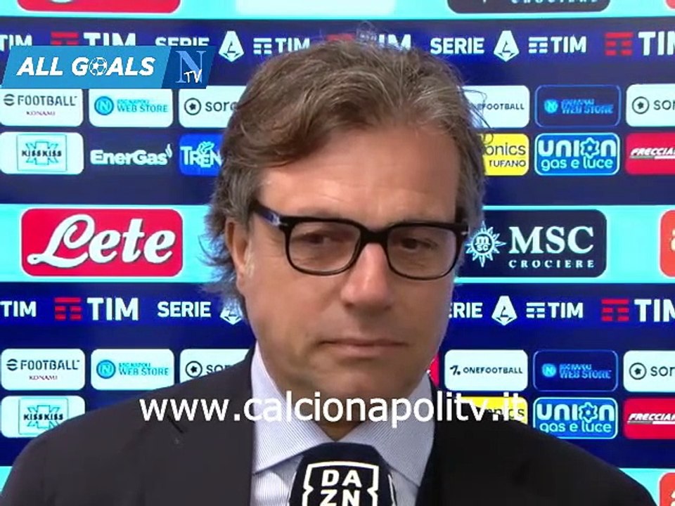 Napoli-Empoli 2-0 8/11/22 intervista pre-partita Cristiano Giuntoli