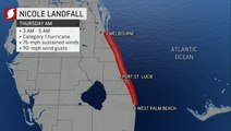 Nicole targets Florida's east coast