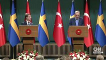 Son dakika... İsveç Başbakanı Ankara'da: Cumhurbaşkanı Erdoğan ve Kristersson'dan ortak basın açıklaması