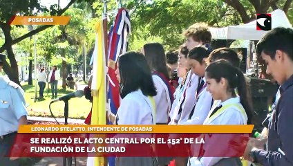 Se realizó el acto central por el 152° de la fundación de la ciudad