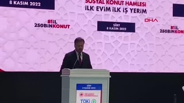 Siirt'te 'İlk Evim, İlk İş Yerim' projesinde 950 konut için kura çekimi yapıldı
