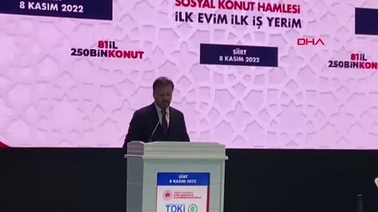 Siirt'te 'İlk Evim, İlk İş Yerim' projesinde 950 konut için kura çekimi yapıldı
