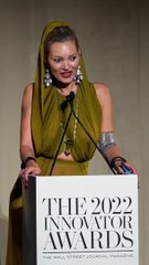 Kate Moss se olvida de su discurso en los Innventor Awards