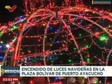 Amazonas | Realizan encendido de luces navideñas en la plaza Bolívar de Puerto Ayacucho