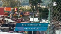 Disturbios y detonaciones en San Cristóbal de las Casas en protestas de indígenas tzotziles