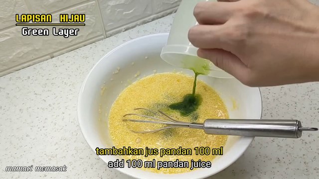 Cara membuat kue talam pandan indonesia