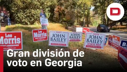 El decisivo estado de Georgia vota con una gran división
