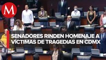 Senado guarda minuto de silencio por Ariadna, Lidia y Abner