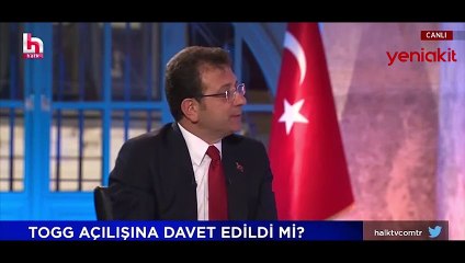 Gecenin fıkrası İmamoğlu'ndan! 'TOGG'a benden korktukları için davet etmediler'