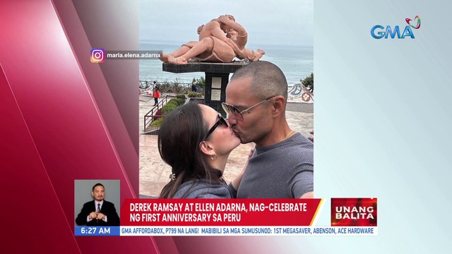 Derek Ramsay at Ellen Adarna, nag-celebrate ng first anniversary sa Peru | UB