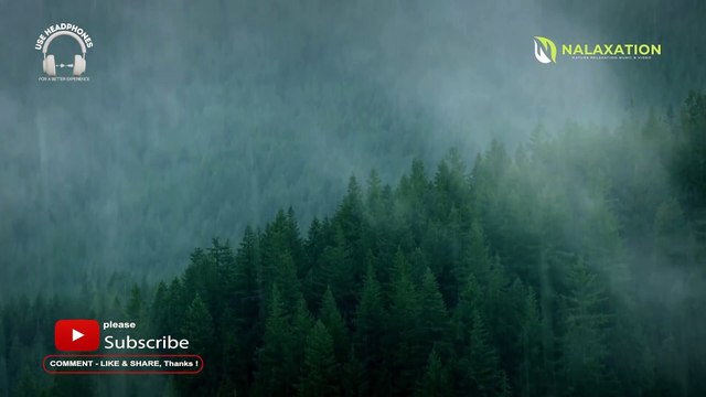 3 Hours Guitar Relaxing Music Rain Sounds For Sleeping, Studying, Healing and Meditation in the Woods