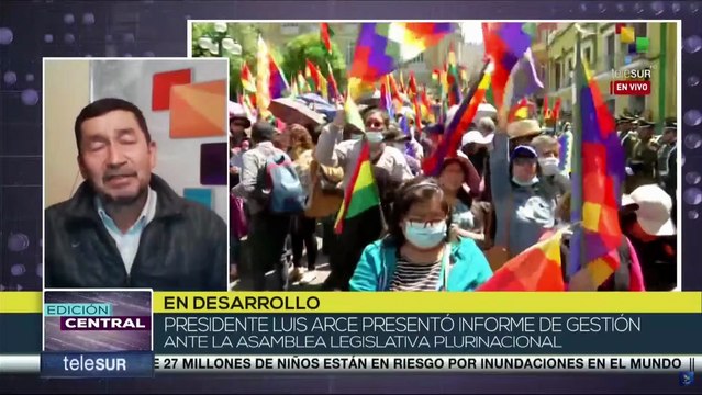 Pdte. Luis Arce presentó informe de gestión ante asamblea legislativa de Bolivia
