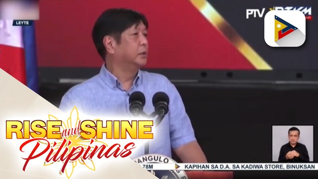 Pagbangon at pagtutulungan, mensahe ni Pres. Ferdinand R. Marcos Jr. sa mga taga-Tacloban, Leyte; Patuloy na pag-agapay ng gobyerno sa mga nasalanta ng kalamidad sa bansa, tiniyak ng Pangulo