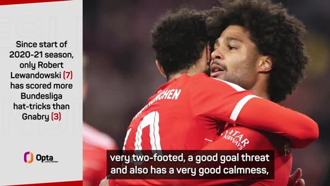 Nagelsmann lauds 'exceptionally good' hat-trick hero Gnabry