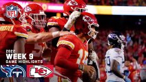 Tennessee Titans vs. Kansas City Chiefs - 2022 Week 9 Game Highlights