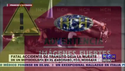 Fatal accidente de tránsito deja la muerte de un motociclista