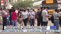 Protestas de transportistas de servicio contratado podría provocar pérdidas millonarias en Villanueva, Cortés