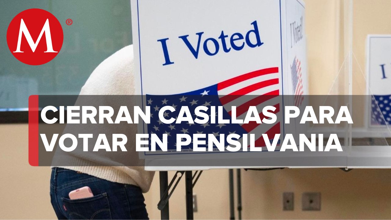 Realizan el cierre de casillas en Pensilvania; en espera del cierre en NY