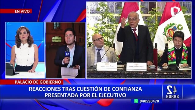 Congreso: parlamentarios reaccionan a pedido de cuestión de confianza del Ejecutivo