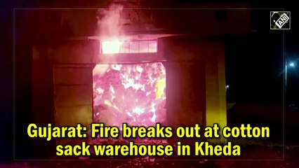 Gujarat: Fire breaks out at cotton sack warehouse