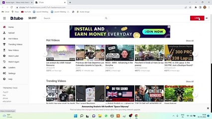 अपने youtube video को share करे D TUBE पर /How to Earn Money with DTUBE