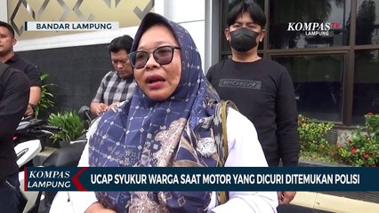 Ucap Syukur Warga Saat Motor Yang Dicuri Ditemukan Polisi