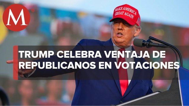 Donald Trump sale a dar mensaje tras las votaciones de las elecciones intermedias
