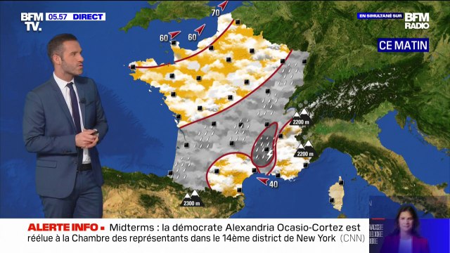 Météo: des pluies sur la moitié Est, des températures douces sur le reste du territoire