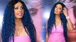 Kashmimera Shah Blue Hair Look Viral , कहा मैंने krushna Abhishek का Wig लगाया|Boldsky*Entertainment