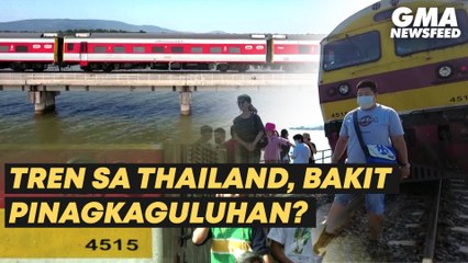 'Floating train' ng Thailand, dinagsa! | GMA News Feed