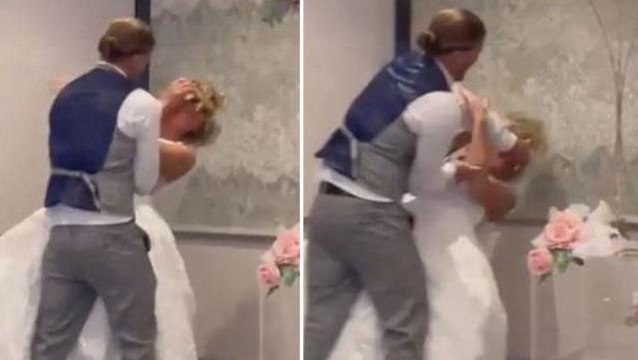 Düğünde damattan geline tepki çeken hareket! Videoyu izleyenler sinirden zıpladı