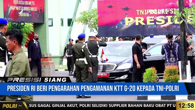 Pengarahan Presiden Jokowi Dalam Tactical Floor Game Pengamanan KTT G20