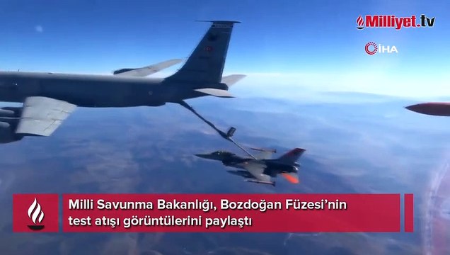 MSB Bozdoğan Füzesi’nin test atışı görüntülerini paylaştı