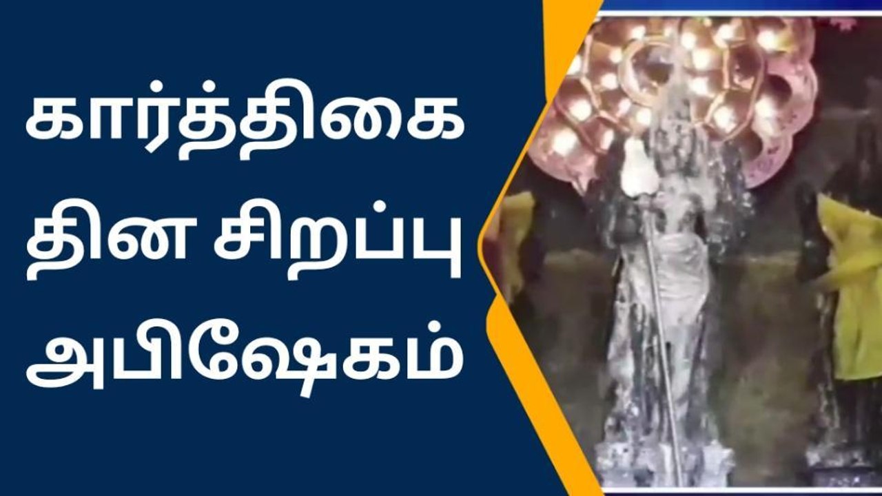 சாத்தூர் சுப்ரமணிய சுவாமி கோவிலில் கார்த்திகை சிறப்பு அபிஷேகம் நிகழ்ச்சி