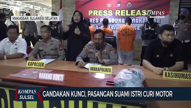Gandakan Kunci, Pasutri Curi Motor Mantan Bosnya
