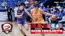 NCAA Season 98 | Game Highlights: Mapua vs Arellano | Men's Basketball Tournament Round 2