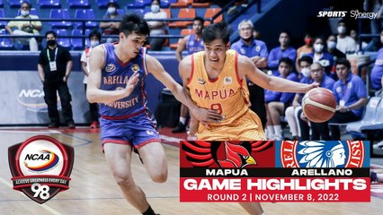 NCAA Season 98 | Game Highlights: Mapua vs Arellano | Men's Basketball Tournament Round 2