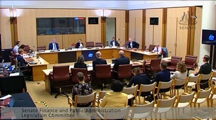 AEC's Tom Rogers answers questions from Senator David Pocock