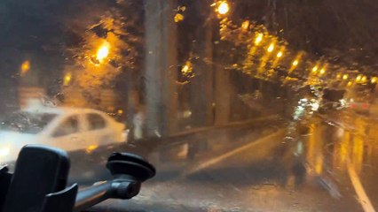 Xàfec a la Gran Via de València