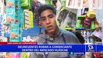 SJL: Delincuentes encañonan y roban 2 mil soles a comerciante del Mercado Huáscar