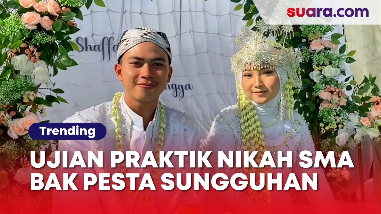 Viral Ujian Praktik Nikah di SMA Ini Bikin Warganet Baper, Dibuat Bak Pesta Sungguhan